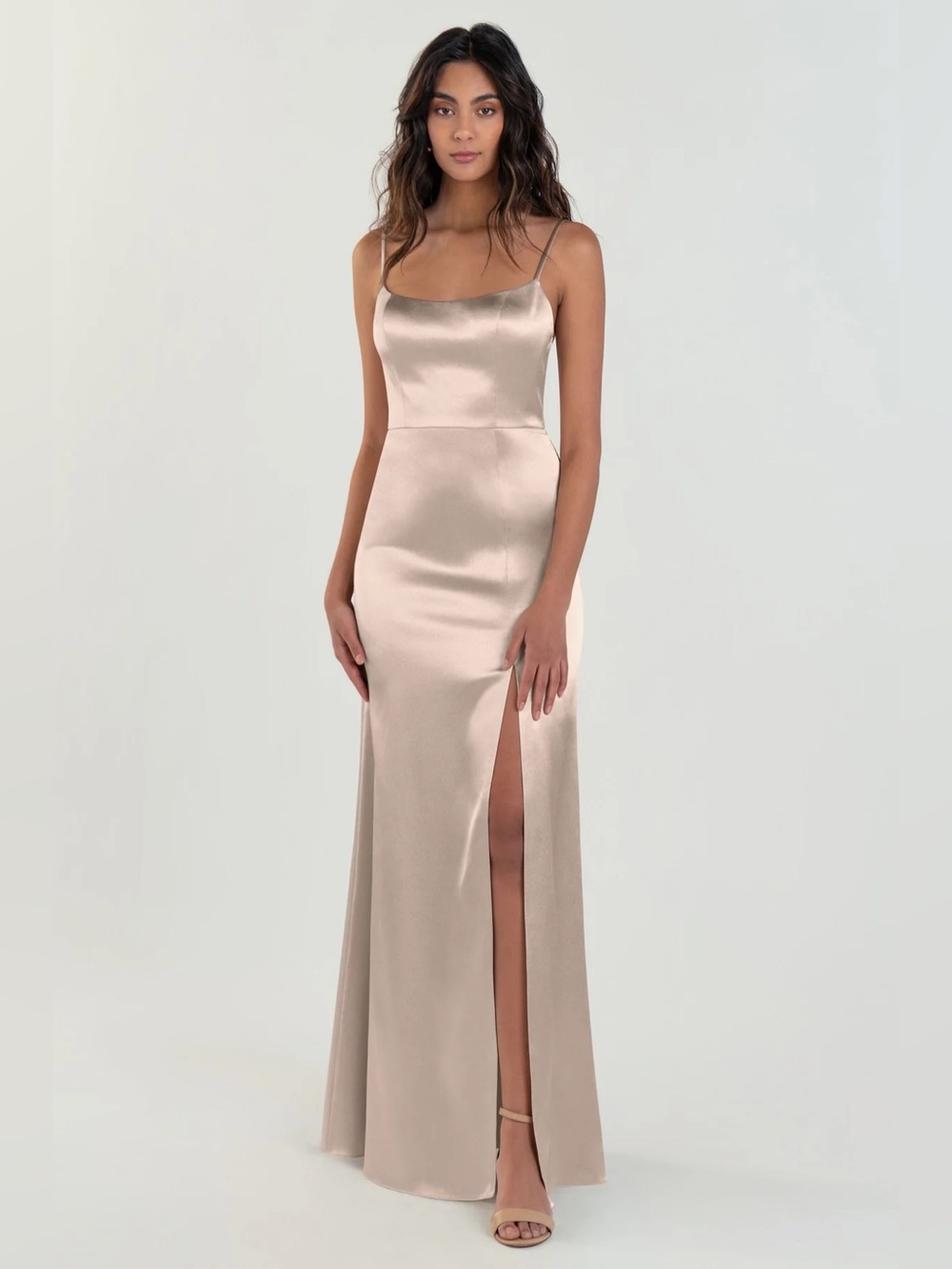 Jenny Yoo Chase Gown in “Petal” (Champagne)